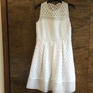 Sleeveless White Dress